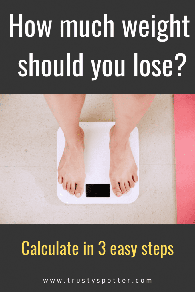 How much weight should I lose? (Easy, 3-step calculation) - Trusty Spotter