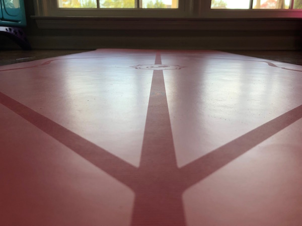 Liforma yoga mat alignment lines
