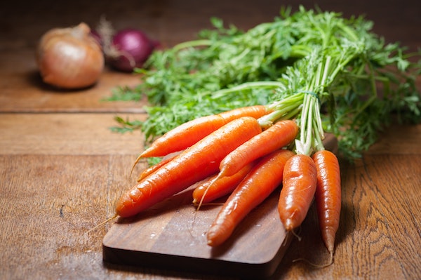 Steamed vegetables in salad