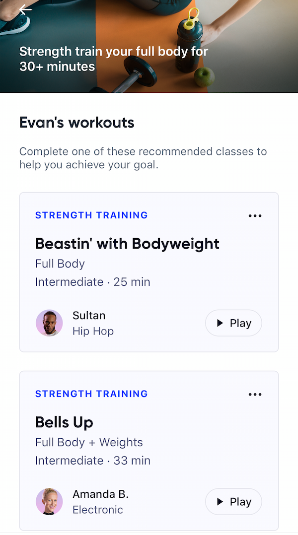 Aaptiv workouts