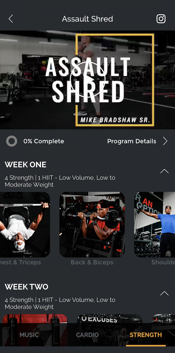 Fit Radio strength workouts
