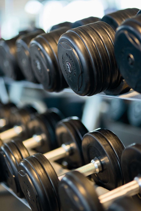 Dumbbells at Crunch and LA Fitness
