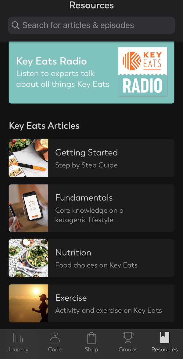 Key Eats app