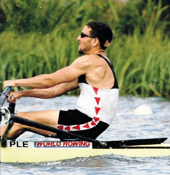 Physique on a professional rower