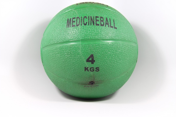 Green 4lb medicine ball