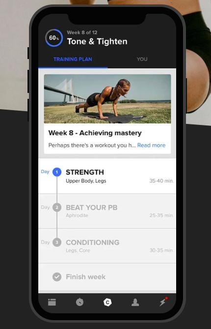 Freeletics app screenshot