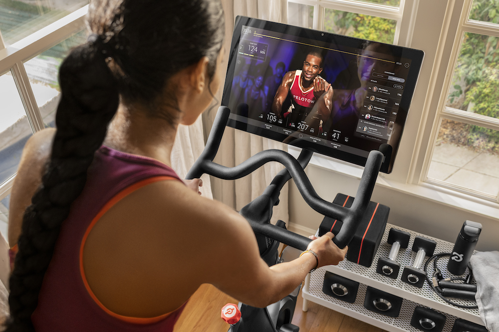 Getting in shape online with peloton